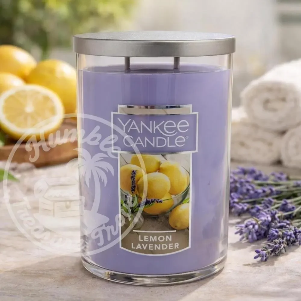 Yankee Candle‎ Lemon Lavender 22oz Large 2-Wick Tumbler Citrus Floral